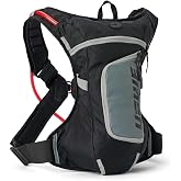 USWE Moto Hydro Hydration Pack - with Water Bladder, a High End, Bounce Free Backpack for Enduro and Off-Road Motorcycle (4L Adventure Fit Black/ Grey)