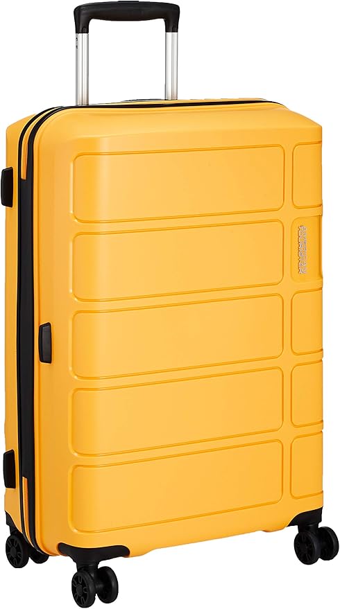 american tourister luggage yellow