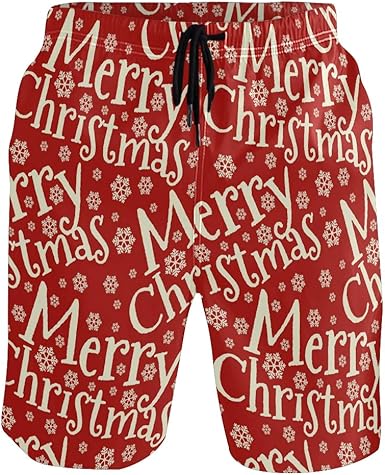 christmas swimming shorts