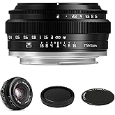 TTArtisan 25mm F2 Wide-Angle APS-C Camera Lens Large Aperture Manual Fixed Lens for Sony E Mount Cameras A6300 A6400 A6500 A6