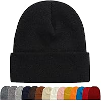 ZOORON 1&2 Pack Beanie for Men Women Slouchy Beanie Hats Winter