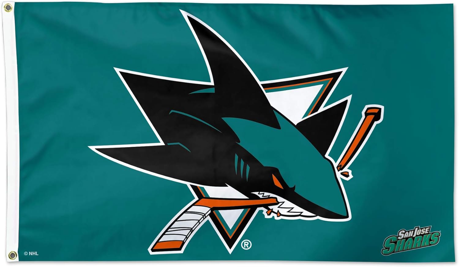 WinCraft San Jose Sharks Flag 3'x5'