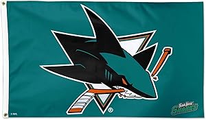 WinCraft San Jose Sharks Flag 3'x5'