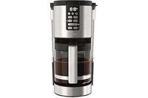 Ninja 14 Cup , Programmable Coffee Maker XL Pro with Permanent Filter, 2 Brew Styles Classic & Rich, 4 Programs Small Batch, Delay Brew, Freshness Timer & Keep Warm, Stainless Steel, DCM201