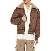 Forever 21 mens Quilted Faux Shearling-lined Jacket
