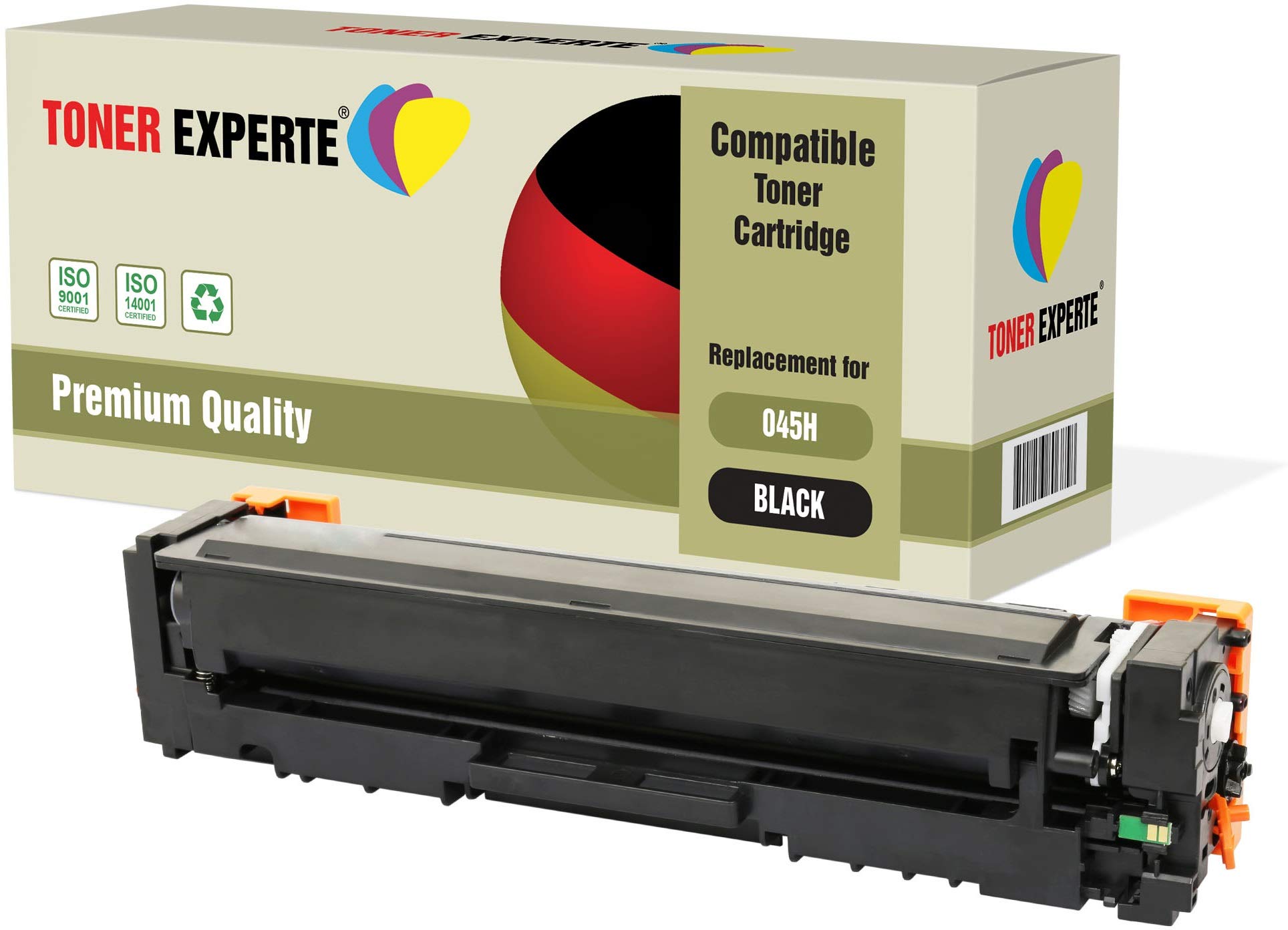 TONER EXPERTE® Compatible with 045HBK 045H 045 Black Premium Toner Cartridge for i-SENSYS MF631Cn, MF633Cdw, MF635Cx, LBP611Cn, LBP613Cdw, imageCLASS MF632Cdw, MF634Cdw, LBP612Cdw