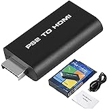 EEEKit PS2 to HDMI Converter Adapter, Video AV Adapter for Sony PS2 Playstation 2 with 3.5mm Audio Output Cable for HDTV HDMI