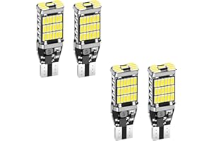 CCHRN 4 PCS Car LED Reverse Lights, T15 45SMD 4014 12V Canbus Error Free LED Brake Light Turn Signal Bulb, 6500K Super Bright