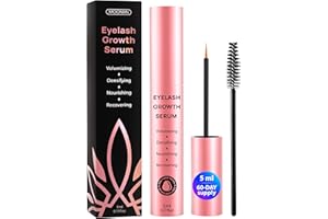 BEILANCY Lash Serum for Eyelash Growth, 0.17 fl oz, 5 ml, 2-in-1 Eyebrow Enhancing Formula for Thicker Brows, Strengthens, Lengthens, & Increases Hair Volume, for Natural Lashes & Extensions
