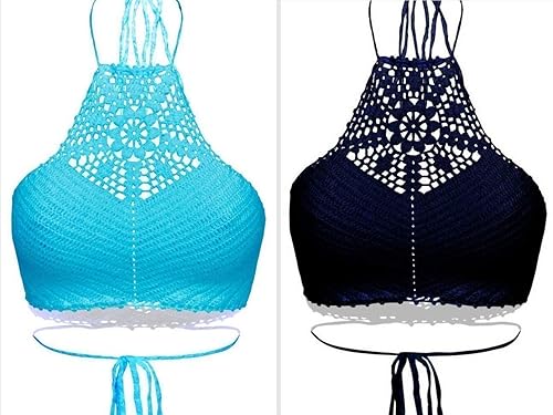 white crochet halter top