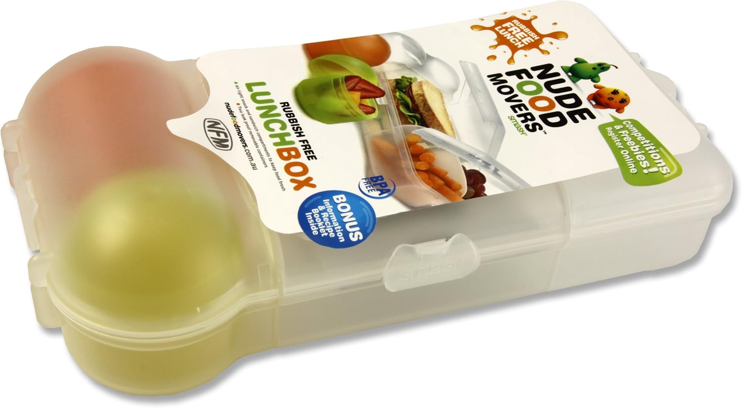 Smash 606276 Lunch Box with 2 Removable Food Containers 1.4 L Amazon