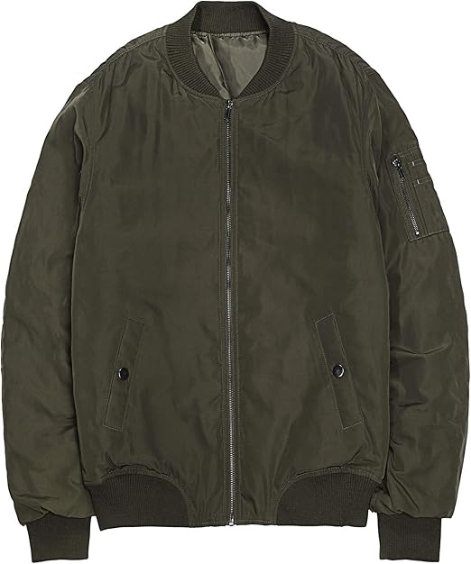 Amazon Ma 1 中綿 防寒 メンズ アウター 厚手 ブルゾン ジャケット フライトジャケット ミリタリージャケット 春 ジャンパー コート Ma1 ジャンバー スナップボタン 4カラー 4サイズ Le Ciel Clair ルシェルクレール コート ジャケット 通販