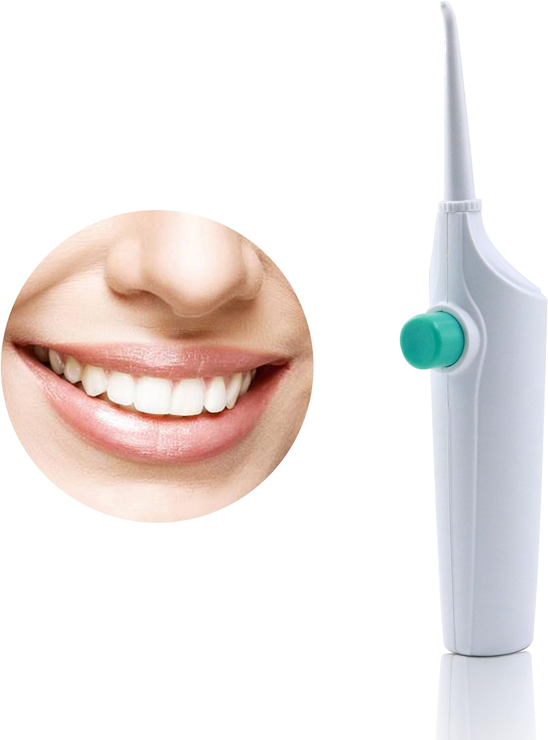 Iskas Portable Dental Irrigator Manual Water Flosser Oral Irrigator Dental Hydraulic Oral Care Teeth Cleaning