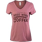 Funny Optimist Sayings - Cute, Cool Retro Positive Affirmation Happy Yoga V-Neck T-Shirt for Women