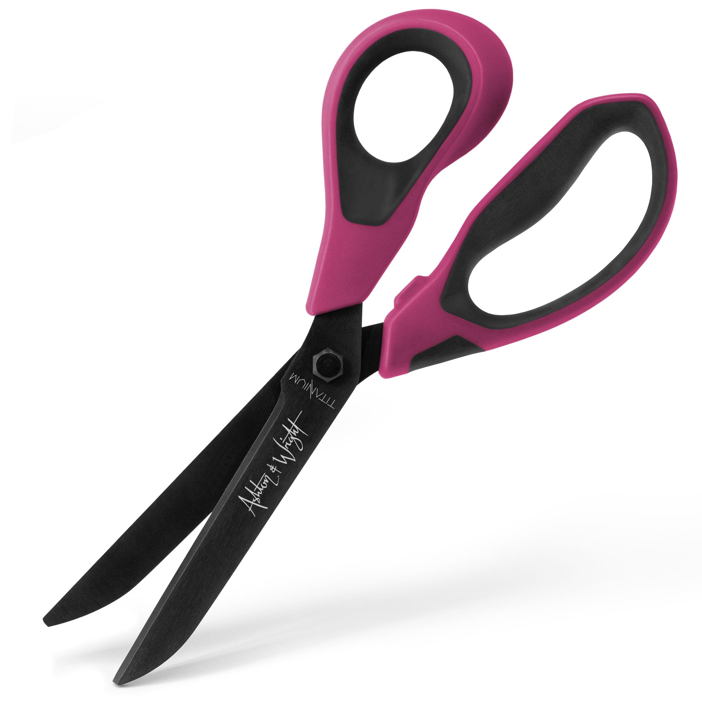 Ashton and Wright - Titanium HD - Heavy Duty Scissors for Office, Home, Kitchen, and Craft - 210mm / 8” - Titanium Coated Blades (Purple, Right Handed)