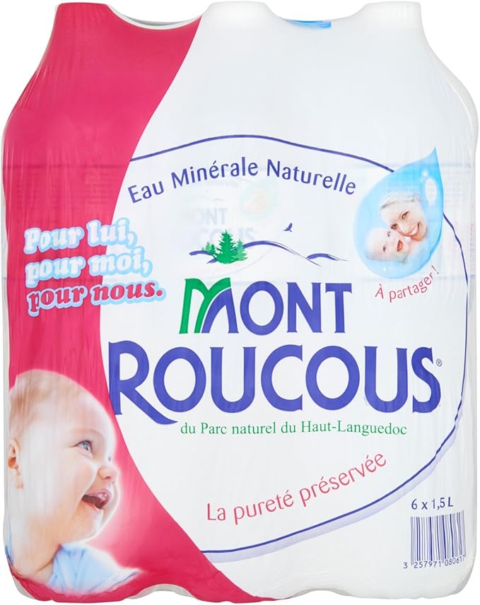 Mont Roucous Eau Minérale Naturelle 6 X 15 L