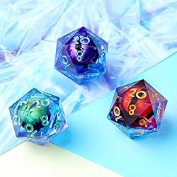 YEMEKO 3Pcs D20 Dargon Eye 22mm Liquid Core DND