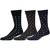 BoardroomSocks Merino Wool Mid-Calf Patterned Socks, Dress Socks for Men