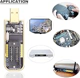 DAOKAI CH341A USB Programmer SOP8 SOIC8 1.8V Adapter Clip Test Socket Kit view 6