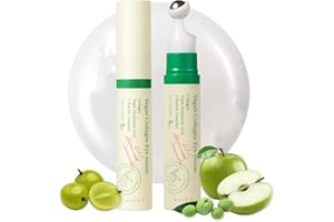 AXIS-Y Vegan Collagen Eye Serum with Triple Hyaluronic Acid & 5-Peptide Complex | Wrinkle Care, Fine Line Reduction, Brighten