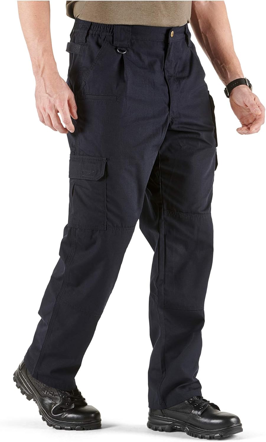 5.11 Tactical Men's Taclite Pro Lightweight Performance Pants, Cargo Pockets, Action Waistband, Dark Navy, 34W x 32L, Style 74273: Clothing