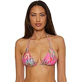 BECCA Polynesia Triangle Bikini Top, Adjustable, Tie Back, Swimwear Separates for Women