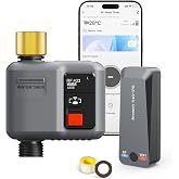 WiFi Water Timer for Garden Hose,WiFi Sprinkler Controller with 984ft Range | Strong Wall Penetration, Alexa &amp; Google Voice/App Control WiFi Hose Timer with Rain Delay, Manual Mode