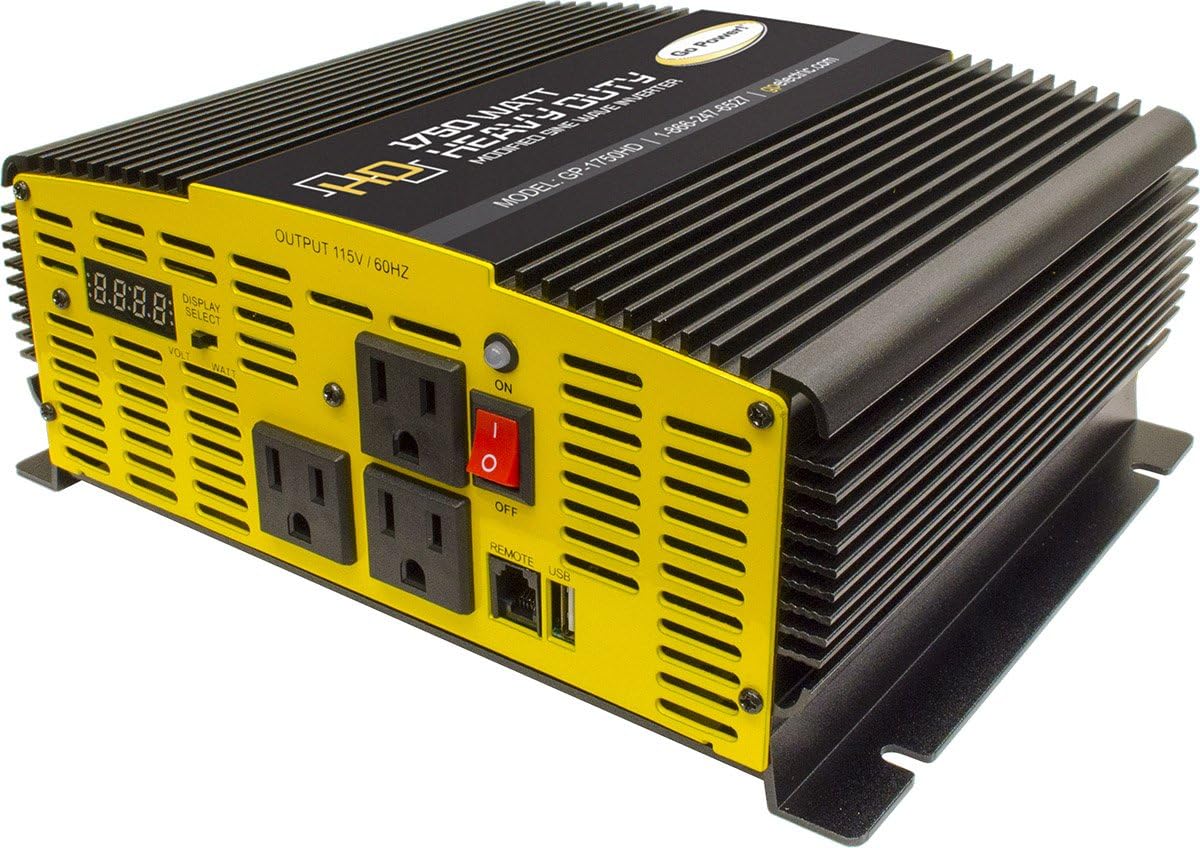 Go Power! Heavy Duty Modified Sine Wave Inverter (3000-watts): Automotive