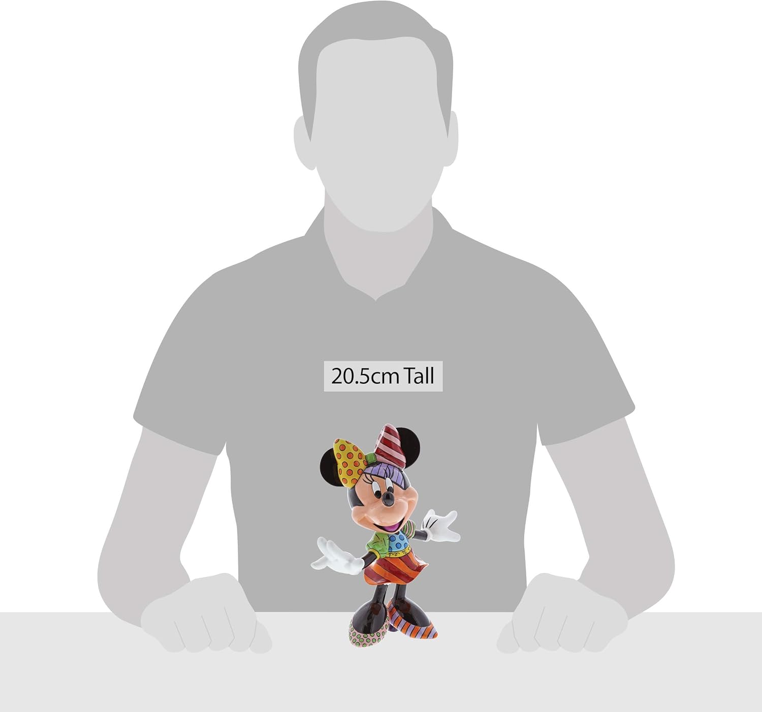 Disney Britto Collection Minnie Mouse Figurine, 7.75"H, Red and White - Image 3
