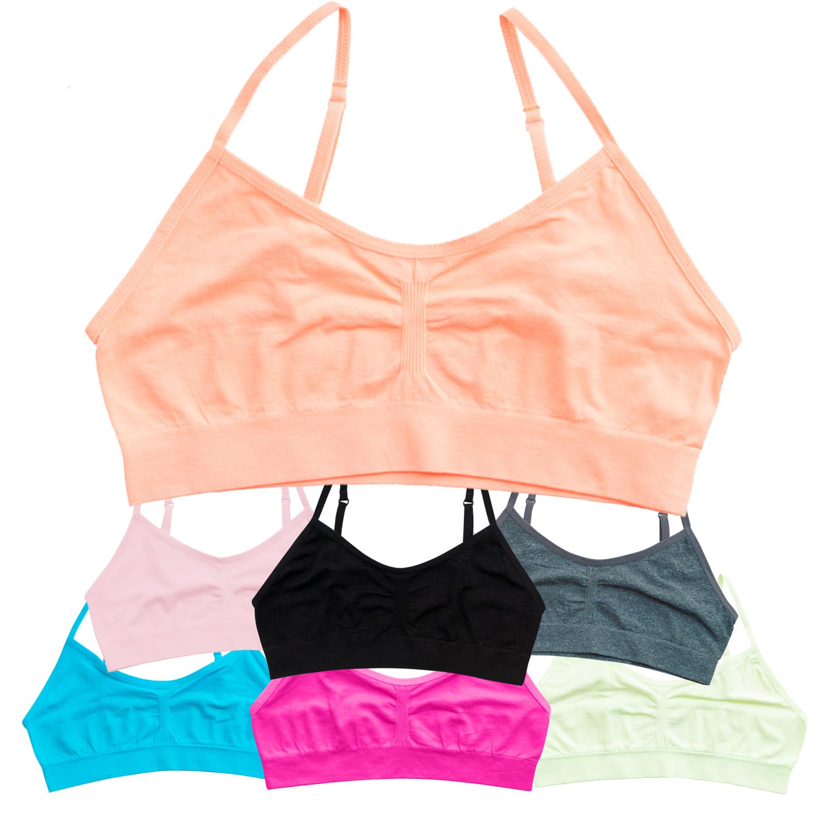 Photo 1 of Alyce Intimates Girls and Teens Seamless Cami Training Bra - Pack of 7