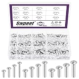 Swpeet 300 Pack M4 M5 M6 × 10mm 14mm 20mm 25mm
