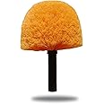 Tonmp Orange Twist-On Cobweb Duster Head Brush, Fits Standard 3/4 inch Threaded Poles, Attachment Brush, Spider Web Duster Brush for Outdoor & Indoor Cleaning - 1 Pack