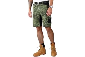 Ellobird Work Shorts for Men Construction Pants Mens Workwear Cordura Cargo Loose Fit Utility Carpenter Workwear Short