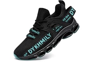 DYKHMILY Steel Toe Wide Sneakers for Women Lightweight Safety Shoes Breathable Slip on Work Shoe