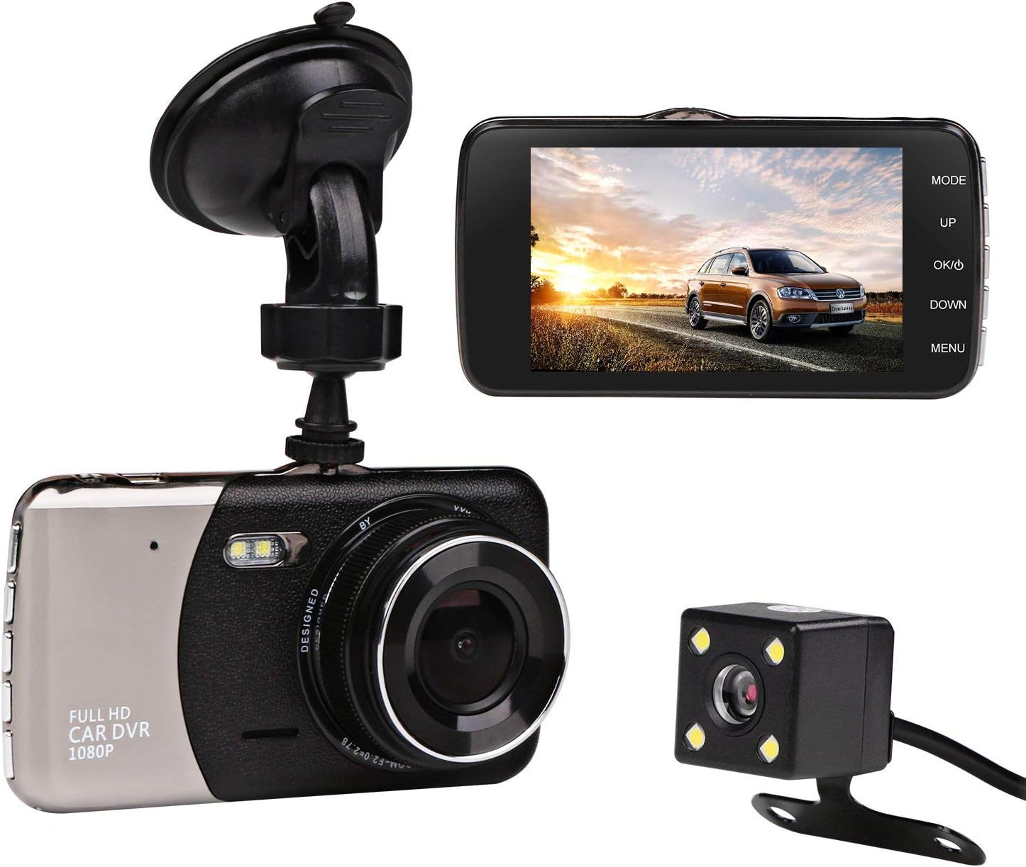 Car Dash Cam Monja New Upgraded 1080P HD Mini Driving Amazon co uk Electronics