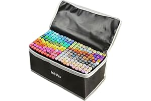 168 Colors Alcohol Markers Artist Drawing Art Dual Tip Markers Perfect for Adult Students Friends Gift