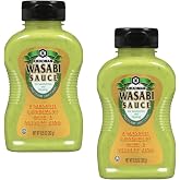 Kikkoman Wasabi Sauce for Sandwiches and Dipping - Pack of 2 - A Versatile Condiment with a Velvety Zing - Trusted Name and Great Flavor - Stock Up Today
