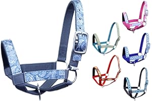 Paris Tack Double Layer Heavy Duty Padded Overlay Printed Nylon Cow Halter - 6 Month Warranty