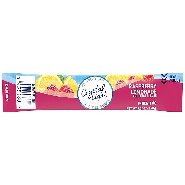 CRYSTAL LIGHT SUGAR-FREE RASPBERRY LEMONADE ON-THE-GO POWDERED DRINK...