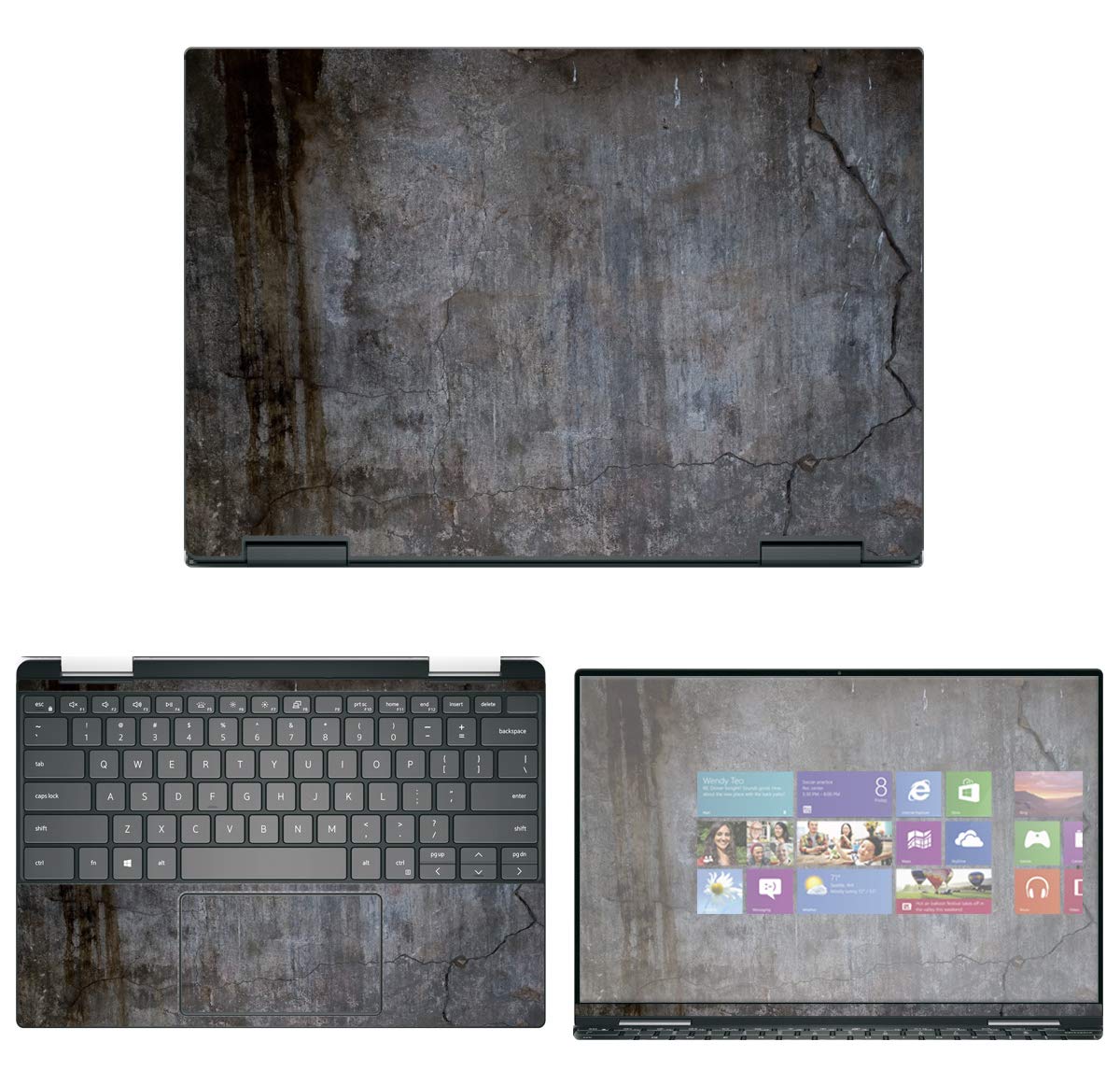 Decalrus - Protective Decal Skin Sticker for Dell XPS 13 7390 2-in-1 (13.3" Screen) case Cover wrap DellXPS-7390-2in1-4