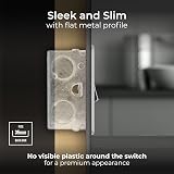 BG Electrical Fused Spur Switch 13A Double Pole Screwless Brushed Steel FBS50 view 3