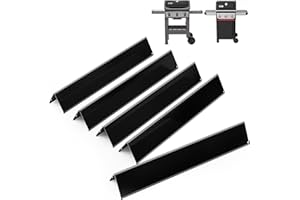 DELSbbq 7636 15.3 Inch Flavorizer Bars for Weber Spirit I & II 300 Series Grills, Heat Plates for Weber Spirit E310 S310 E320 S320 E315 S315 Gas Grills with Front Control Knobs, Porcelain Enameled