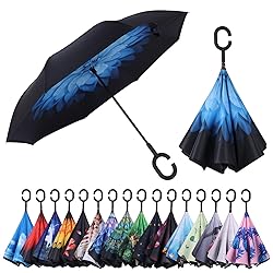 Wxjiahetai Inverted Reverse Umbrella with C-shaped