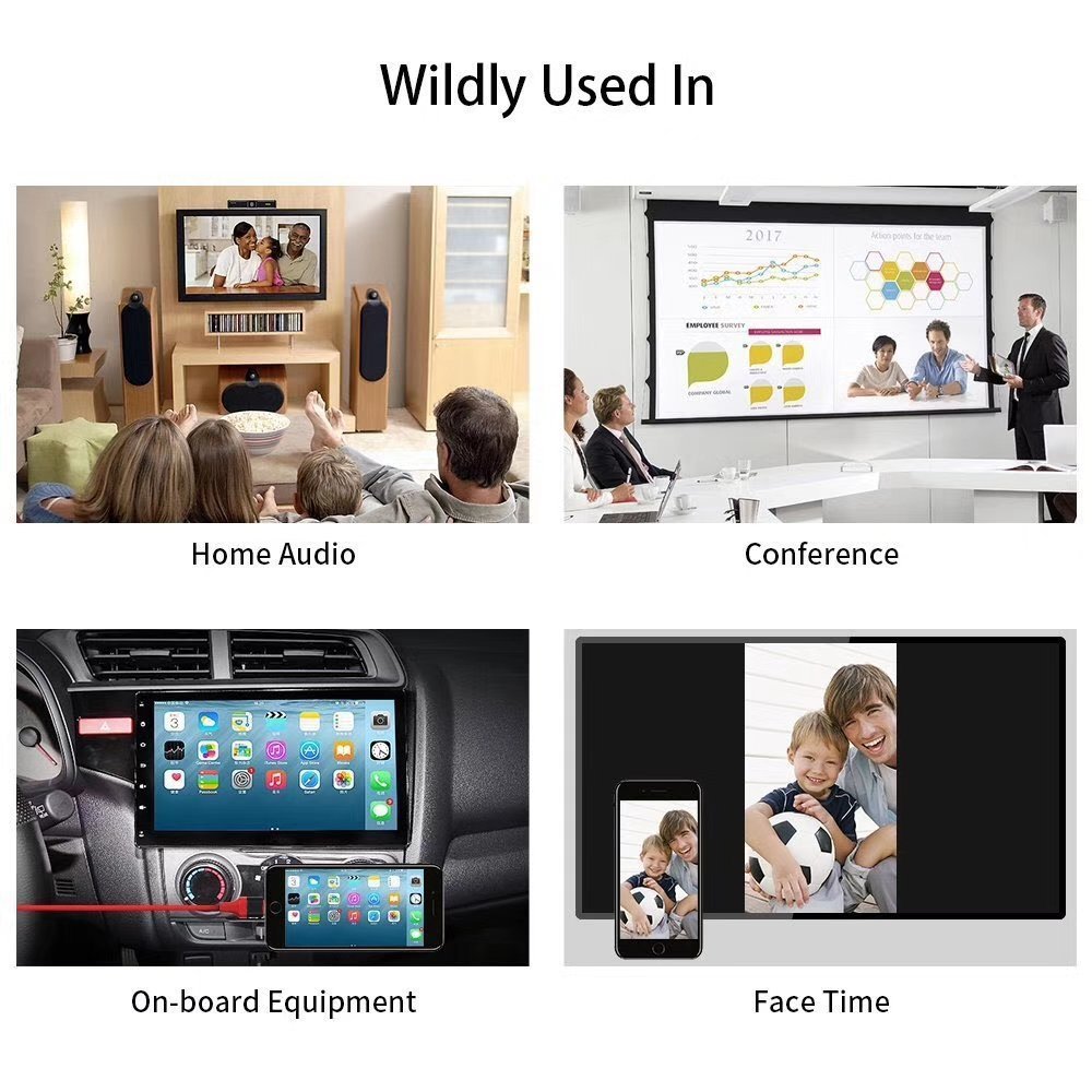 ASAITEKE Compatible with Phone to HDMI Adapter Cable, Digital AV Adapter 1080p HD TV Connector Cord Compatible with Phone X 8 7 6Plus, iPad, for iPod to TV Projector Monitor