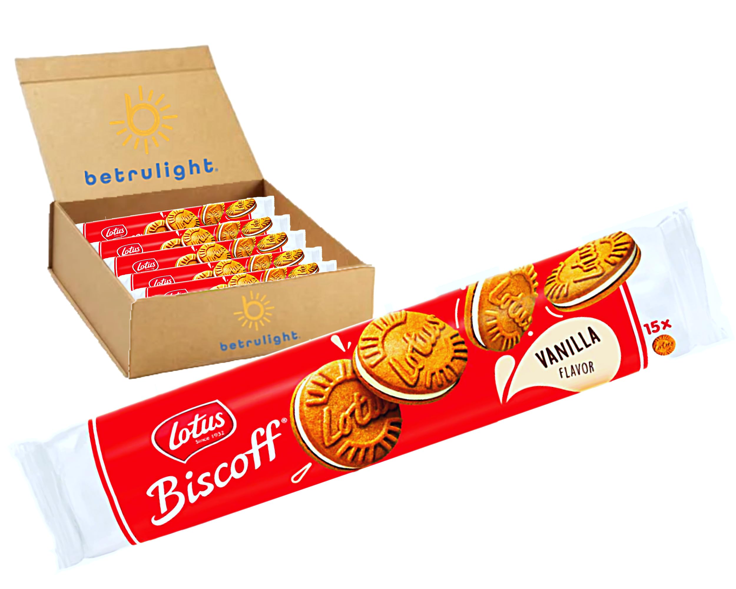 Biscoff Cookies | Vanilla Cream Filling Biscotti