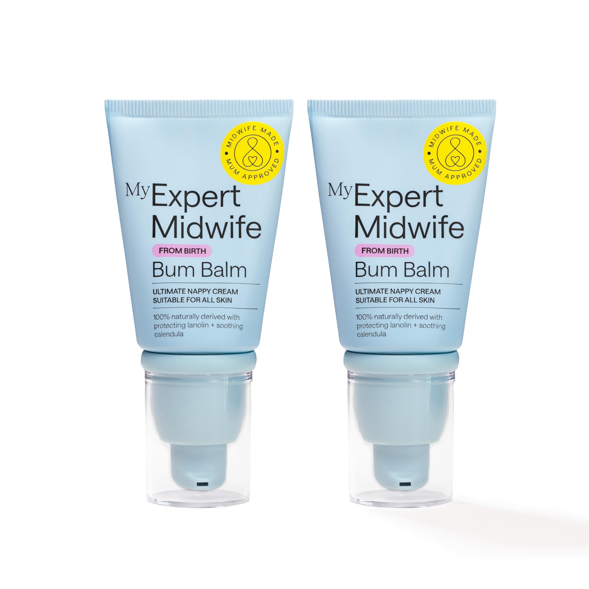 My Expert Midwife No Harm Bum Balm Nappy Cream, 100% Naturally Derived Baby Bottom Balm, protect & help recovery from nappy rash, gentle, moisturising serum. Suitable for Newborn babies - 30ml
