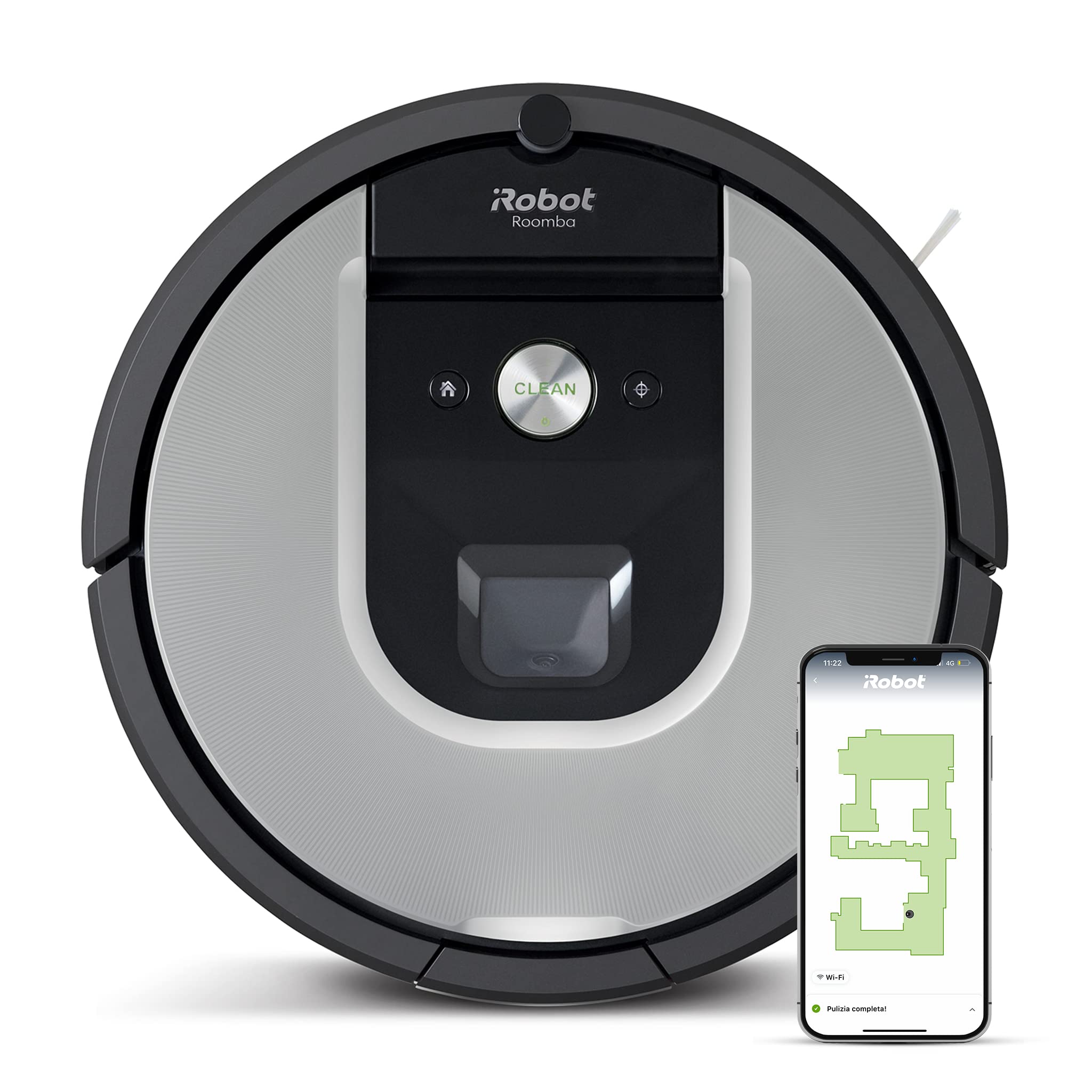 Robot-aspirador-conexion-Wi-Fi-iRobot-Roomba-971-2-cepillos-goma-multisuperficie-optimo-para-mascotas-Recarga-y