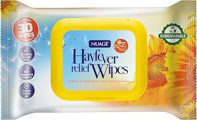 NUAGÉ Hayfever Relief Wipes Resealable Pack 30 Count Peppermint Tea Tree Oil