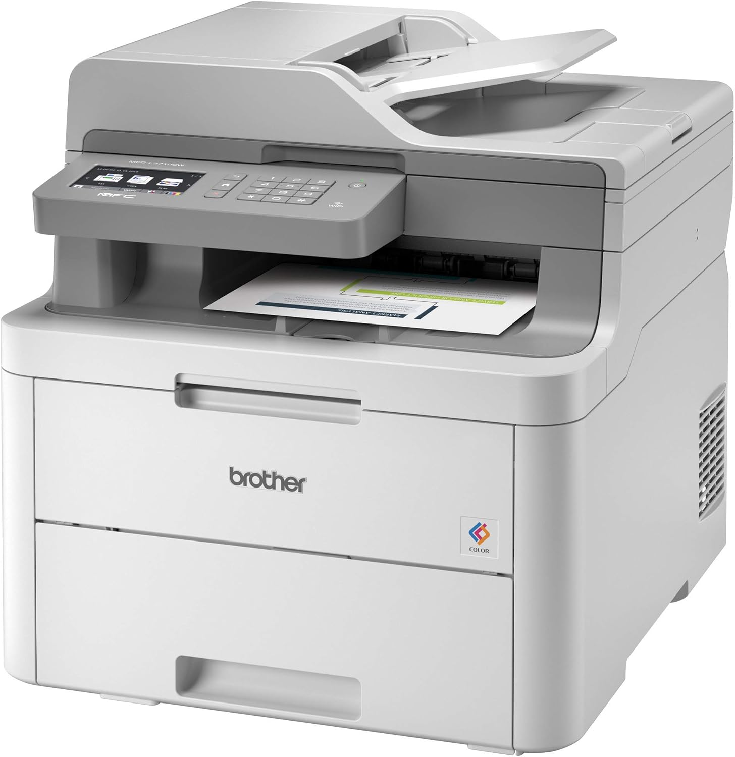 Brother MFC-L3710CW Compact Digital Color All-in-One Printer Providing Laser Printer Quality Results with Wireless,  Dash Replenishment Ready: Electronics