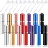 Boao 14 Pcs 5 ml Perfume Travel Refillable Atomizer Multicolor Mini Fragrance Sample Cologne Dispenser Glass Lined Portable with Refill Pump Perfume Spray Bottle for Women Men Outgoing Traveling